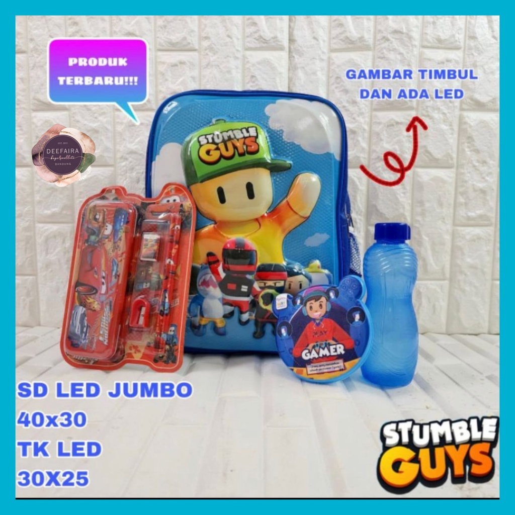 Tas Ransel Sekolah Anak Laki Laki Motif Stmblx 3d Buy 1 Get 4 Untuk Anak Tk Paud Sd