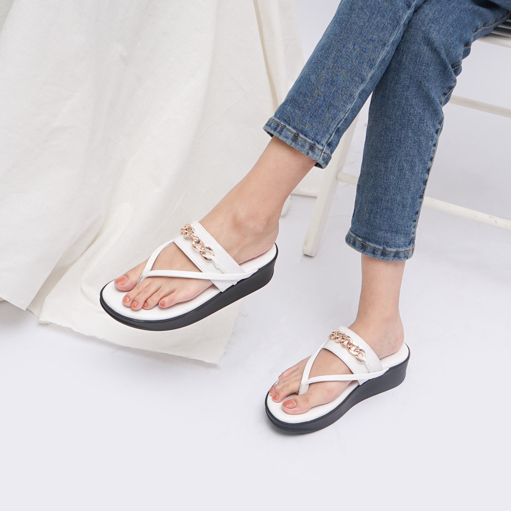 Sara Sara MIRZA Sandal Jepit Wanita sandal wedges jepit sandal selop terbaru