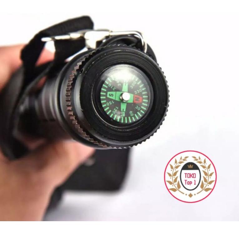 (B-17❤) senter swat police/panjang 3baterai besar/baterai abc besar/senter /body besi/ baterai besar