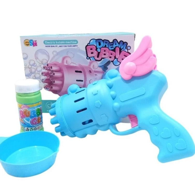 BESAR Mainan Anak Outdoor Tembakan Bubble Gun Dream Guns SH677 Angel Gelembung Sabun Otomatis/ Perma