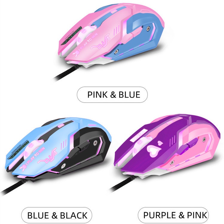 Mouse Kabel Mouse Gaming RGB USB Wired 4kelas DPI Adjustable 1200-1600-2400-3200 DPI Mouse Lampu Warna-Warni