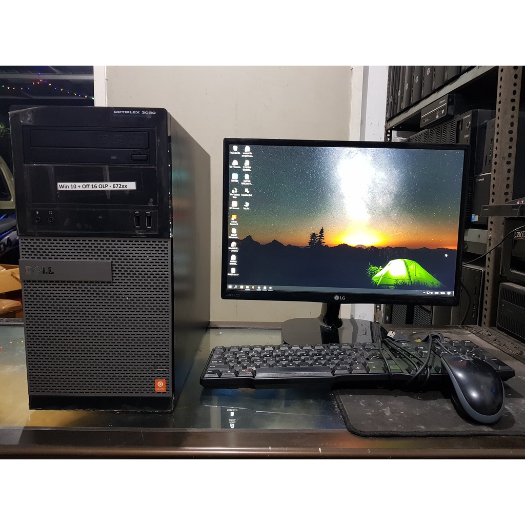 PC BUILTUP LENGKAP CORE i7 2600 RAM 8GB SSD 120GB HDD 500GB MONITOR 19&quot; KEY &amp; MOUSE