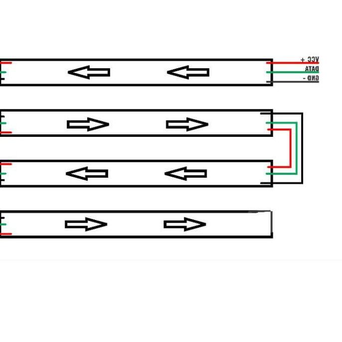 Trend - modul Strobo running text 4 baris 레