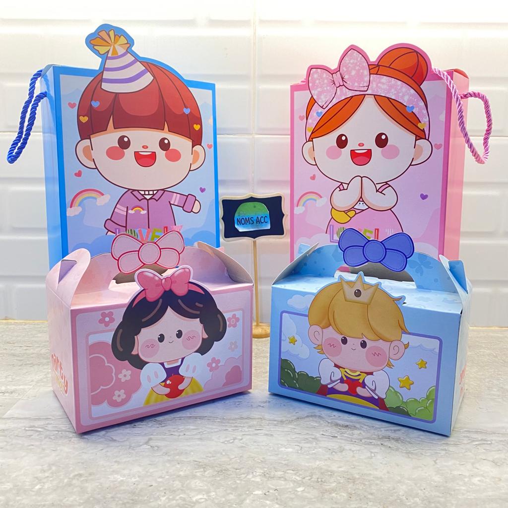 

10PCS PAPERBAG TALI BOY GIRL / 10PCS PAPERBAG UNIK / GOODIE BAG / TAS SOUVENIR BIRU PINK / TAS ULANG TAHUN / GOODIE BAG COWOK / GOODIE BAG CEWEK / TAS SELAMATAN / GIFT BOX / BINGKISAN ULANGTAHUN ANAK / BOX