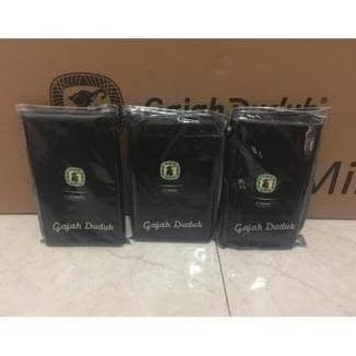 Sarung Gajah duduk Polos Hitam