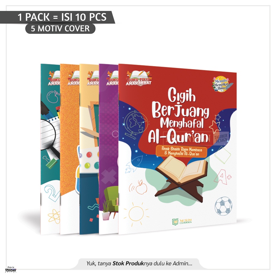 

Buku Tulis Anak Hebat 1Pack (Isi 38 Lembar) –Motif Anak Laki-Laki–