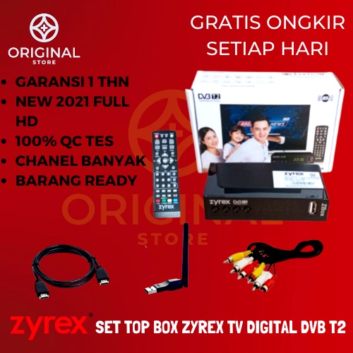 [ READY STOK ] SET TOP BOX STB TV DIGITAL ZYREX DVB T2