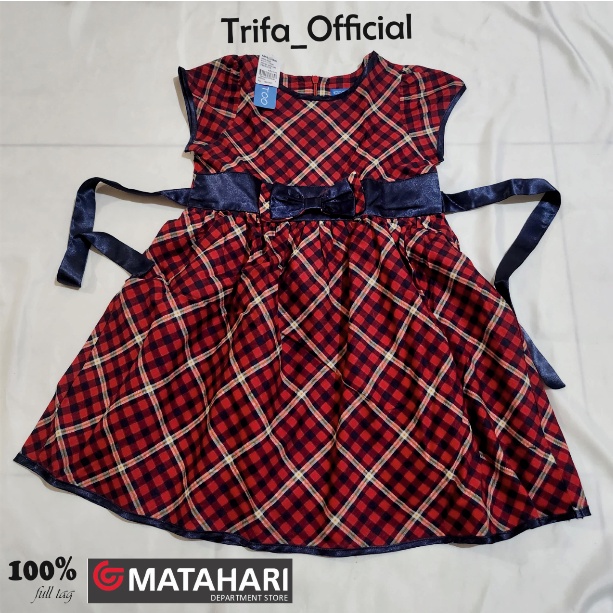 Dress / Baju Pesta Katun Anak Perempuan Original Kidz Too Size 5