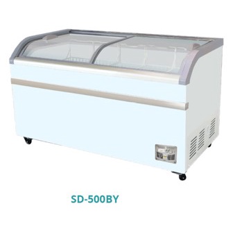 GEA SD-500BY / SD500BY Sliding Curve Glass / Chest Freezer / Freezer Box Kaca 500 Liter 400 Watt