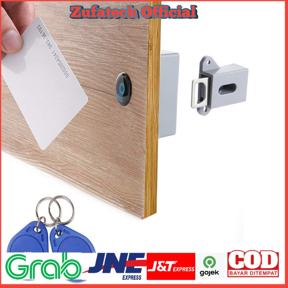 Golden Security Kunci Lemari/pengaman furniture Sensor RFID Keyless Cabinet Door Lock.