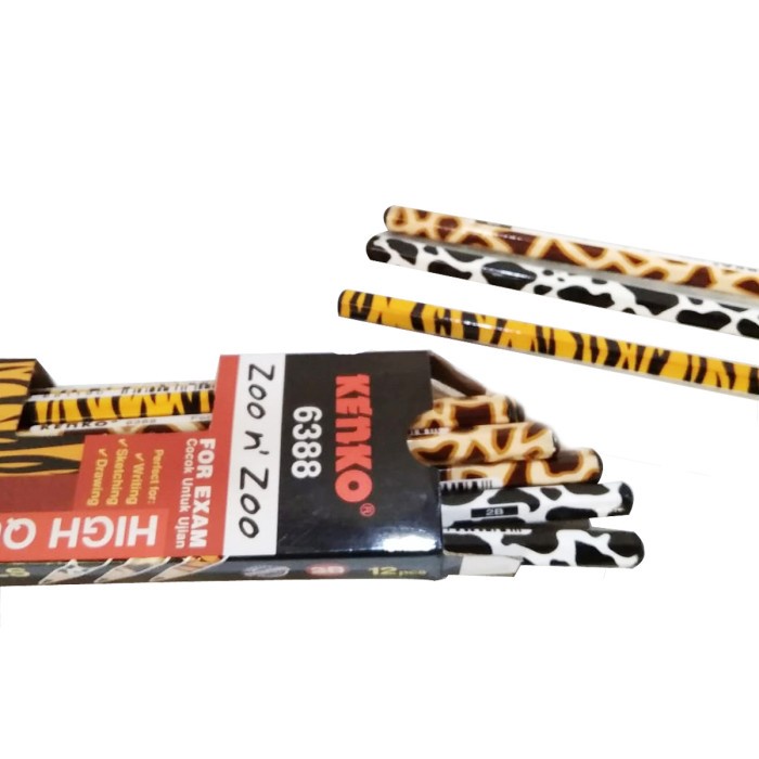 

PENSIL MOTIF Pensil Kenko 2B-6388 ZOO N ZOO - Pensil Motif SAVANA - Pensil SAFARI Pencil Anak