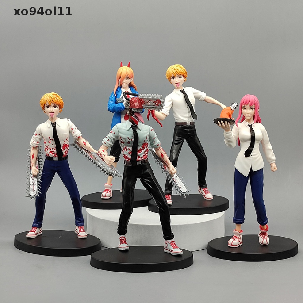Xo Anime Chain Man Figure Pochita Boneka Versi Kartun Dekorasi Mobil Model PVC OL