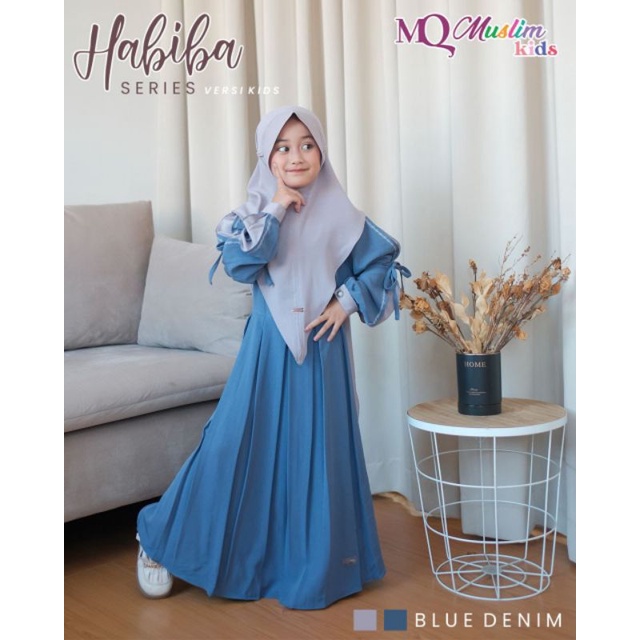 Habiba Series Gamis Anak Set Gamis Muslimah by MQ Muslim