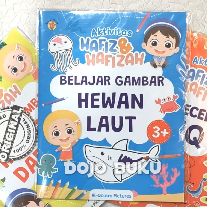 Buku Aktivitas Hafiz Hafizah: Belajar Gambar Hewan Laut - Original
