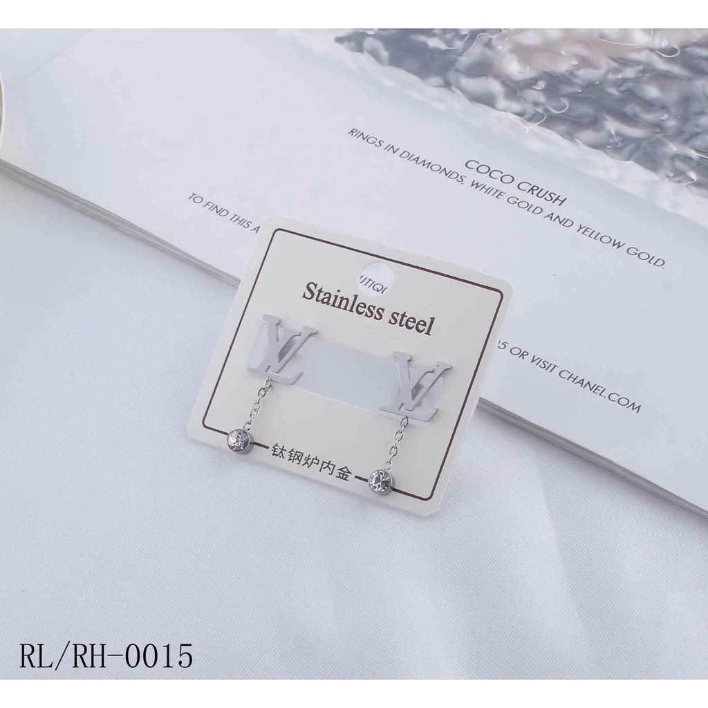 Anting Titanium Permata Perhiasan Wanita 0015