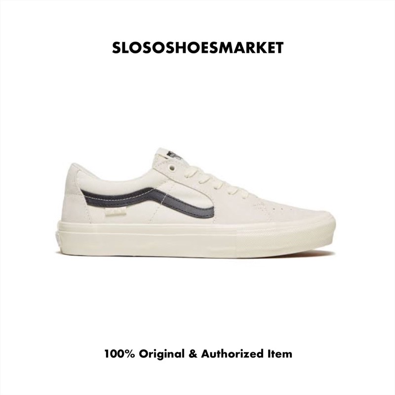Vans Skate Sk8 Low Marshmallow/Raven - 100% Original / RESMI