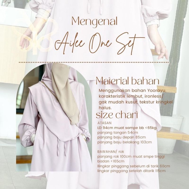 Ailee oneset tunik dan rok by yoora sarah