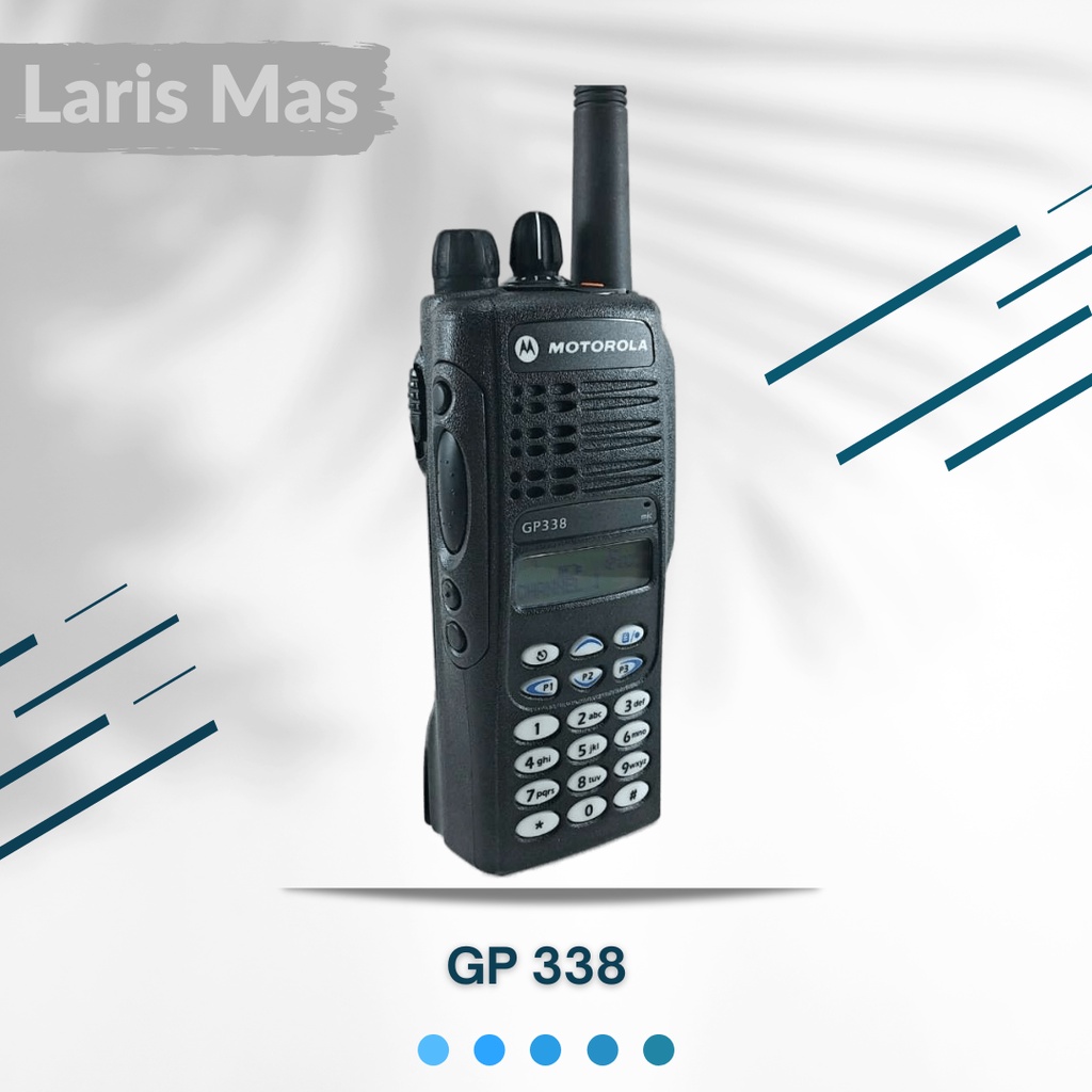 HT Motorola GP 338 VHF / Radio Komunikasi Handy Talky Motorola GP338 GP-338