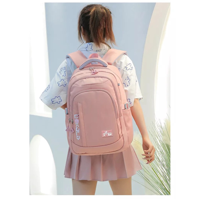 [COD] Tas Ransel Sekolah Kapasitas Besar / Tas Ransel Laptop Wanita Kekinian Terbaru Tas Wanita Kerja Sekolah Backpack Kuliah SMP SMA