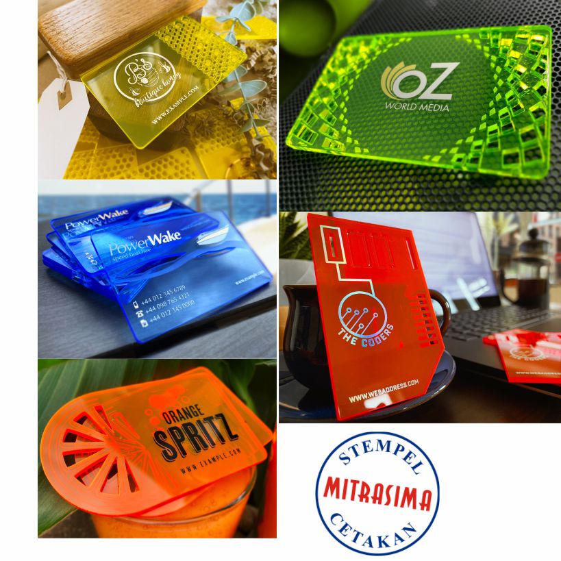 

Kartu nama bahan acrilik