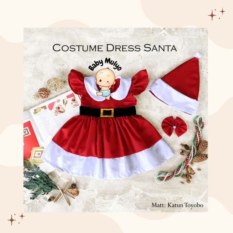 KOSTUM DRESS SANTA/DRESS ANAK MURAH/DRESS ANAK CEWEK/DRESS SANTA CHRISMAS /DRESS Photoshop