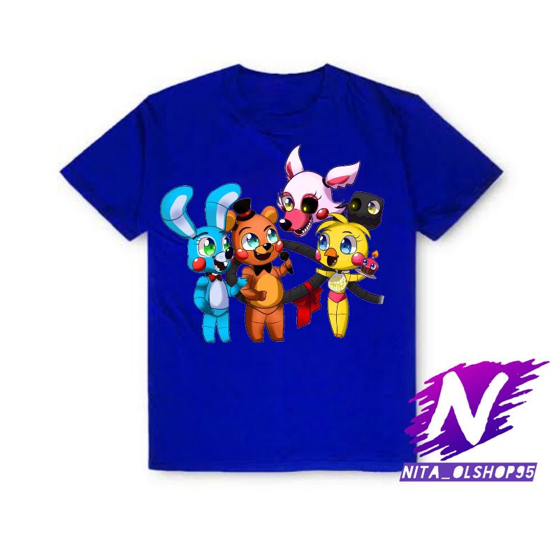 kaos anak chibi five nigth at freddy