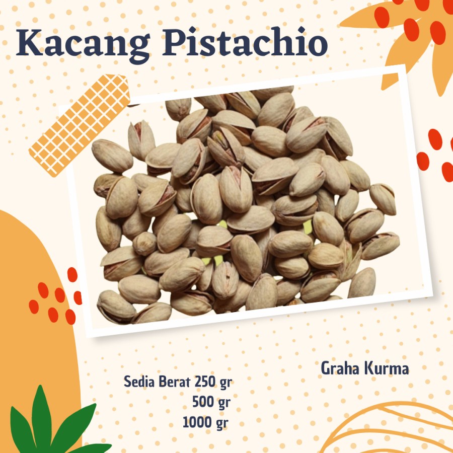 

Kacang Pistachio Fustuk Oven - 1kg 500 gram 250 gram