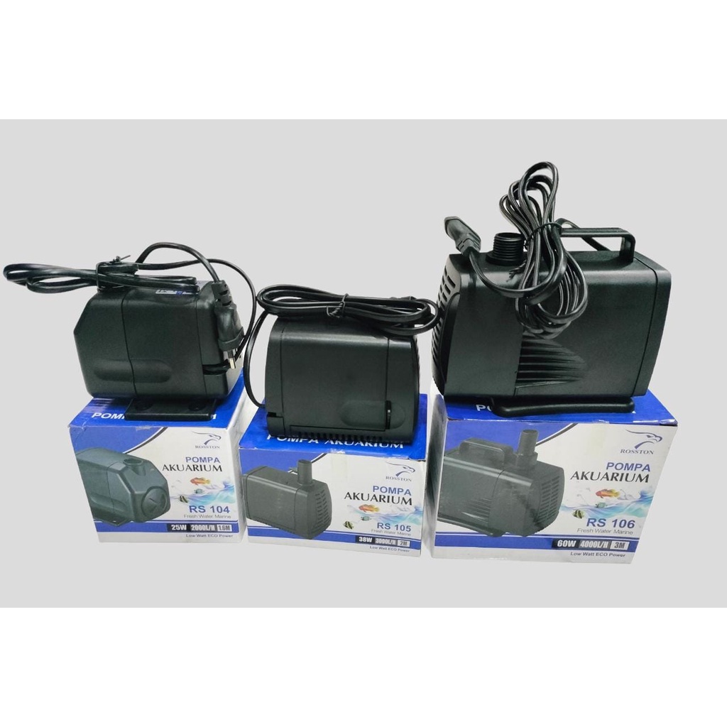 Mesin Pompa Aquarium Aquascape Rosston RS 1200 , RS 104 , RS 105 ,RS 106 MESIN filter aquarium dan aquascape roston