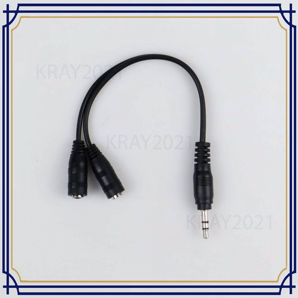 Splitter Audio Cable 3.5 mm Male to Dual 3.5 mm Female -CB747