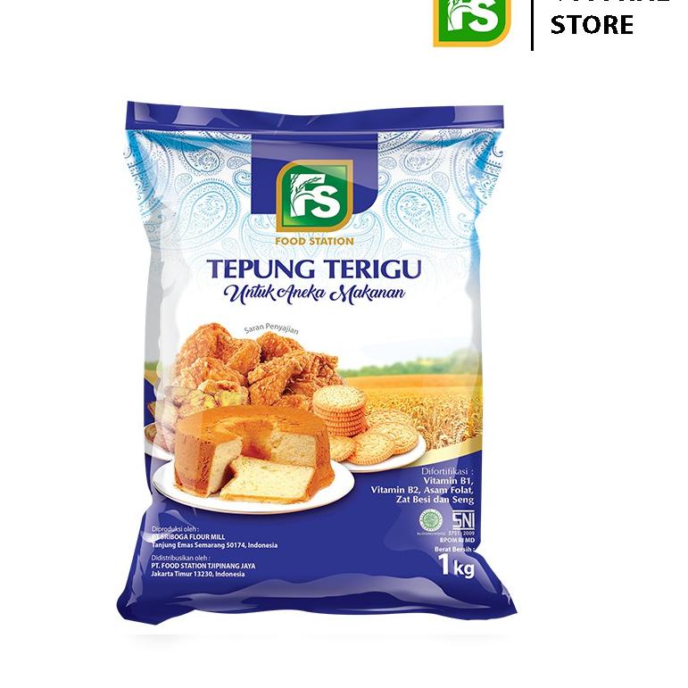 

BISA COD ✔️Food Station Tepung Terigu 3 pcs @1kg|SQ6