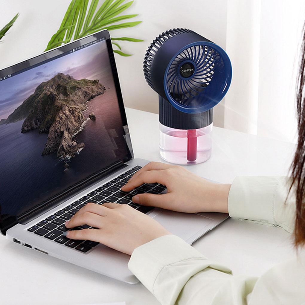 Kipas Pendingin Listrik Portable Adjustable Pengganti Tenang Lari Rumah Tangga Kantor Kerja Tidur Cooler Humidifier