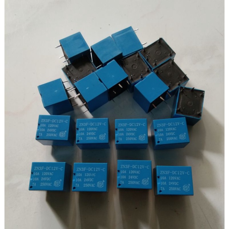 Relay DC 12V 10A 5 pin merek ZN