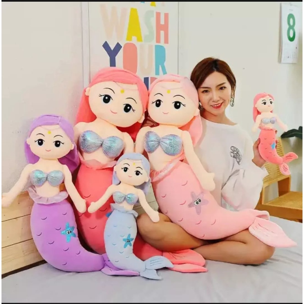 Boneka Putri Duyung Mermaid Cute Bahan Soft Berkualitas