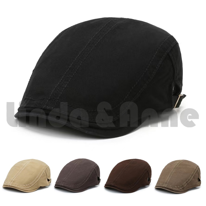 Topi Flat Cap Patino Hat Pet Pelukis Sutradara -  Topi Pria / Topi Kodok