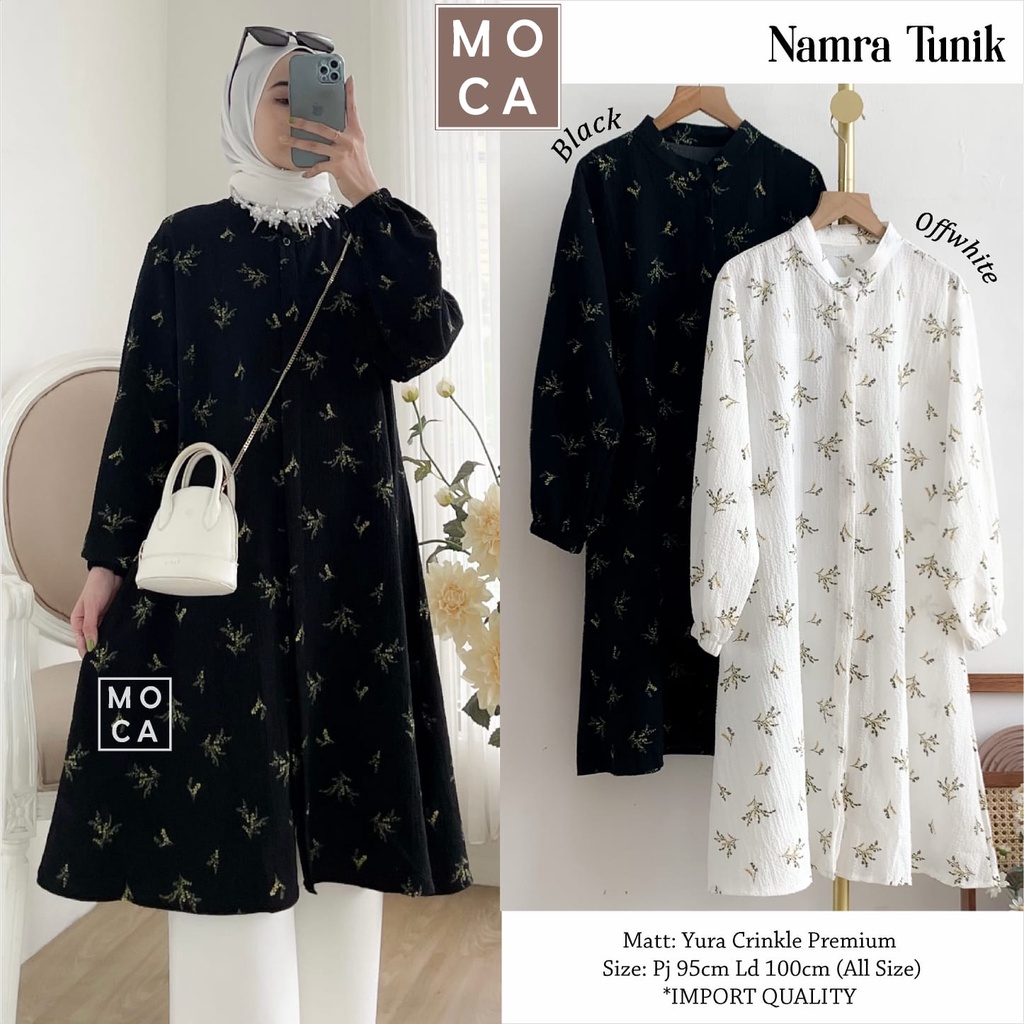 NAMRA TUNIK / ATASAN TUNIK PREMIUM YURA CRINKLE