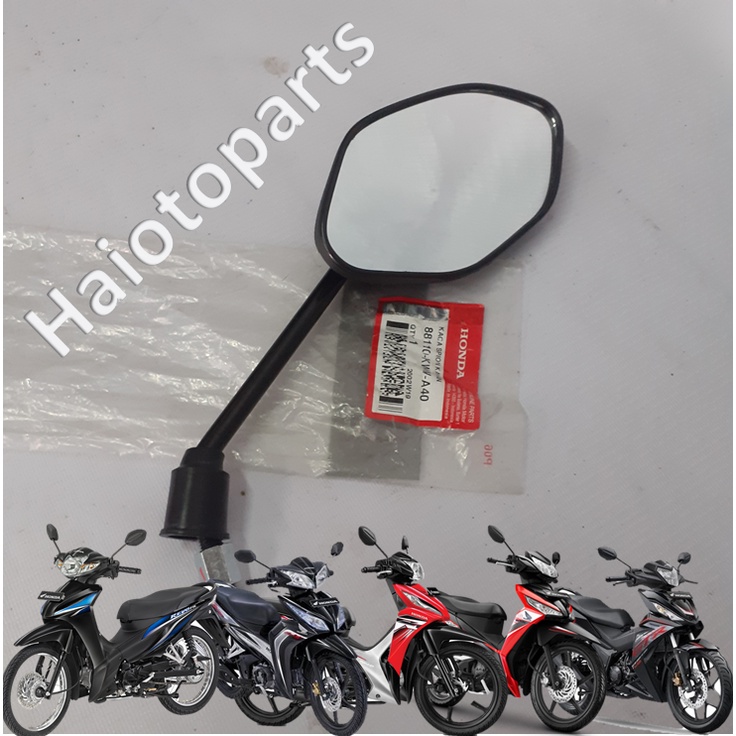 Kaca Spion Kanan Supra GTR Blade New Revo 110 Supra X 125 fi Revo fi 88110-KWW-A40 Kaca Spion Sebela