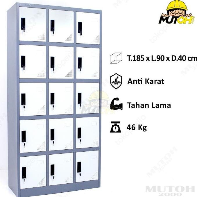 

TERBAIK LOKER BESI LOCKER BESI 15 PINTU - LC315 TERBAIK