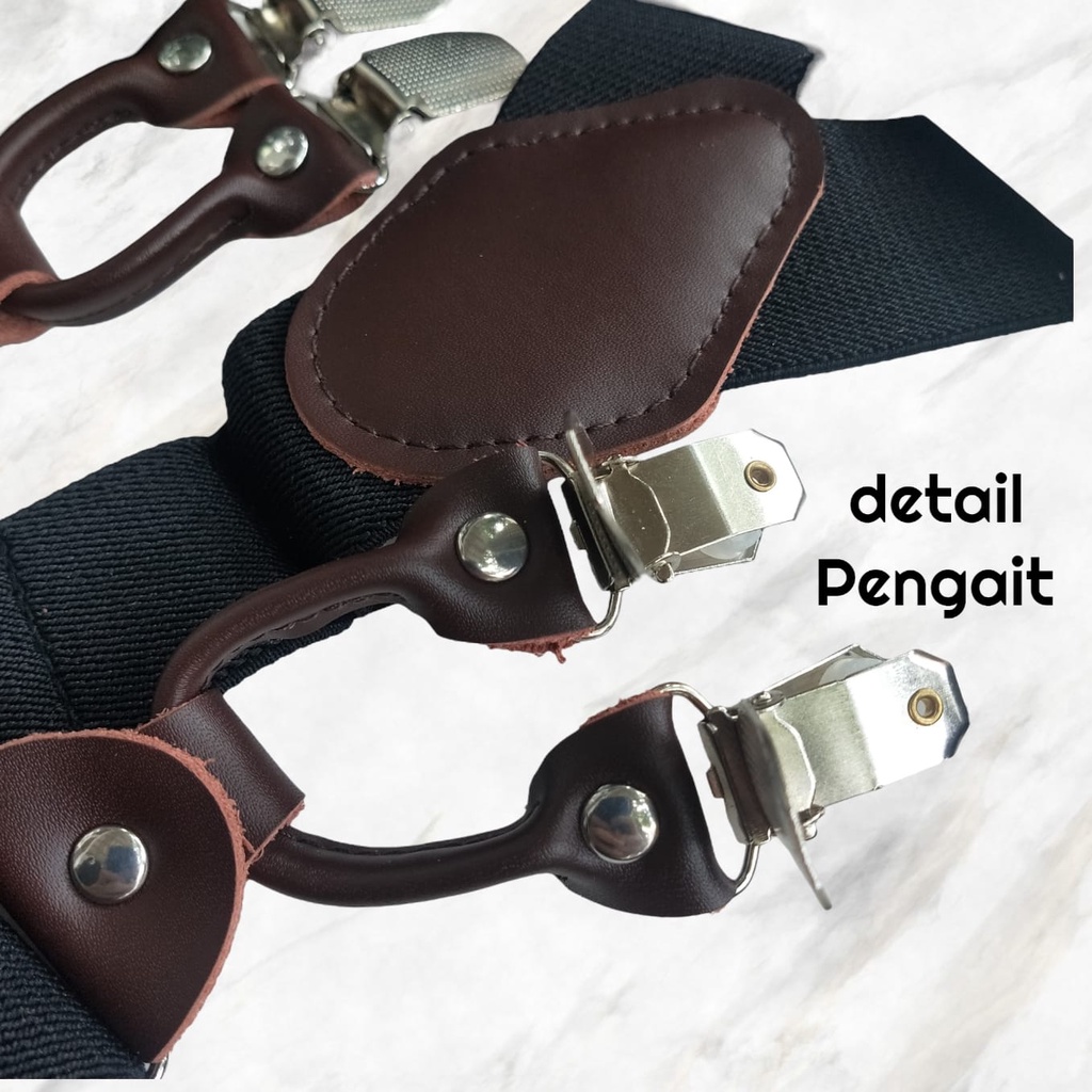 Suspender import premium quality ukuran 3,5