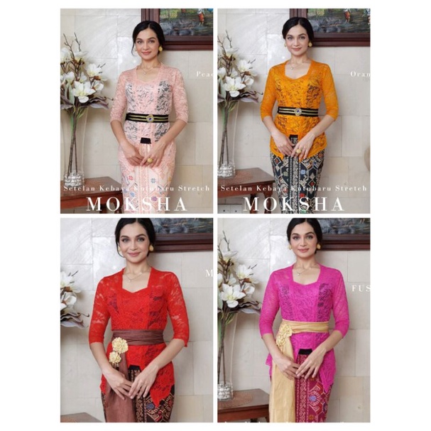 Setelan Kebaya Bali strech Moksha | Kebaya Kutubaru