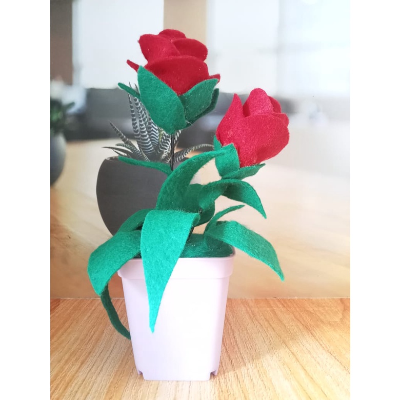 Bunga Mawar Hias Bunga Hiasan Meja Tamu Lemari TV Bunga Hias Wangi Dan Keren