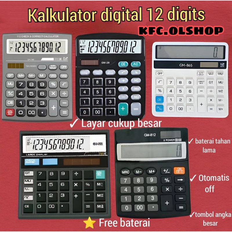 

Kalkulator/Calculator 12 Digit
