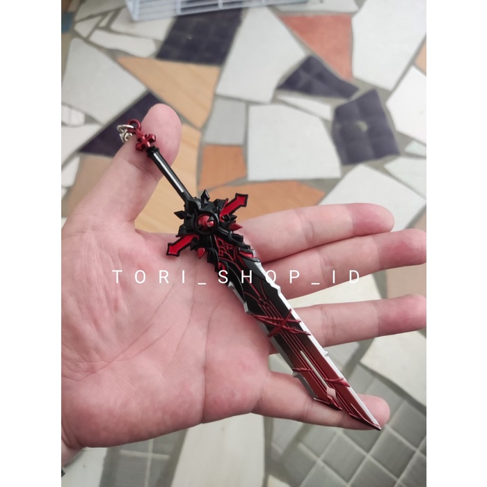 Genshin Impact Keychain / Gantungan Kunci Wolf's Gravestone 17 CM