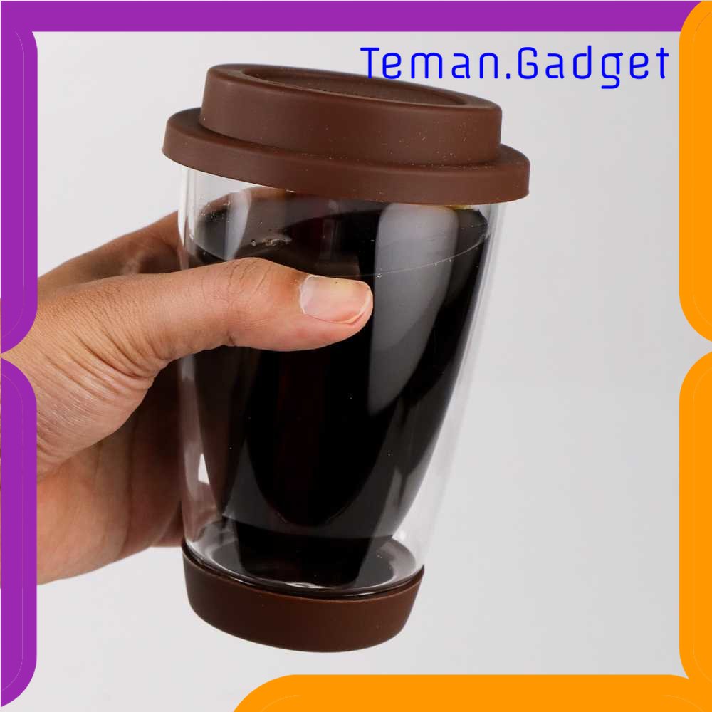 TG - DPR JANKNG Gelas Mug Kopi Anti Panas Double Wall Glass 350ml - XLSC-002