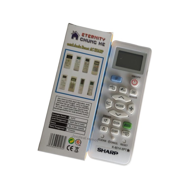 Remote Remot AC Sharp Ion plasmacluster Standard inverter universal multi