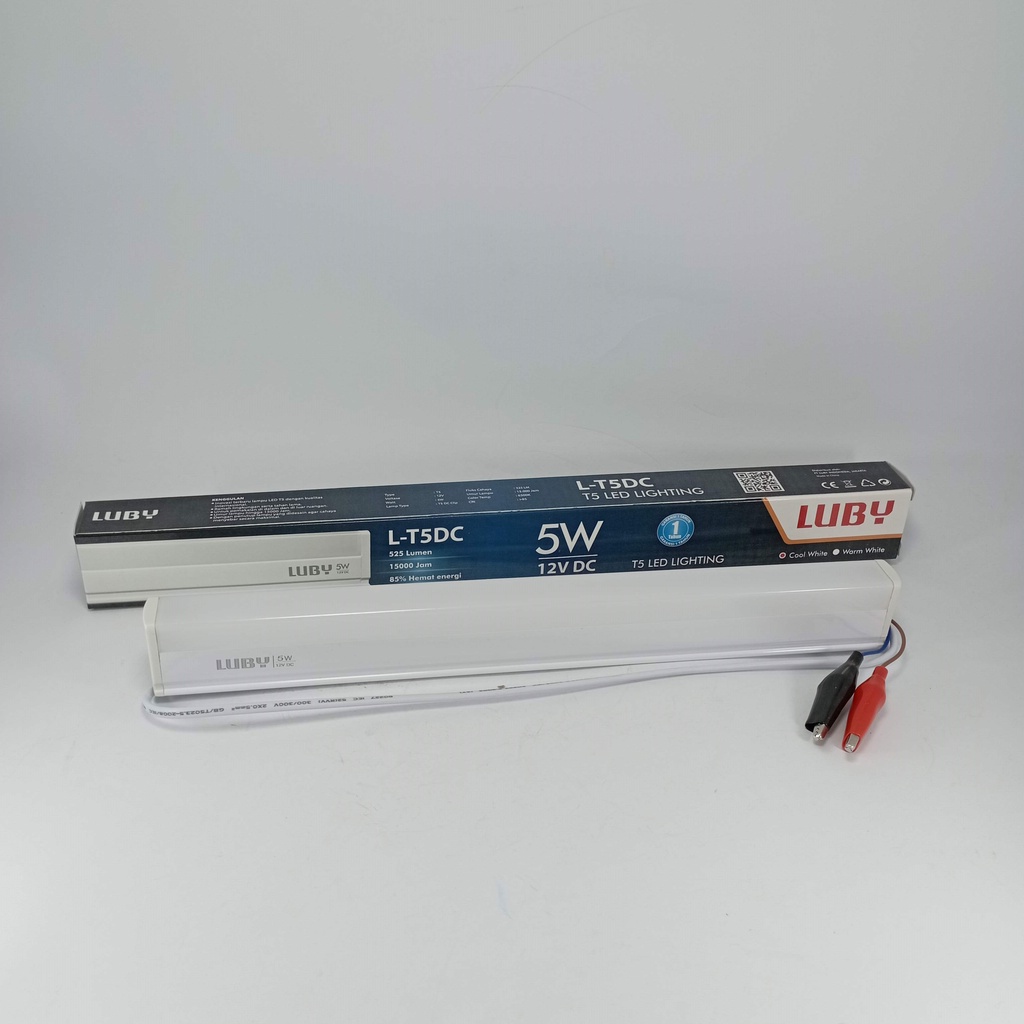 Lampu TL Neon DC Luby T5 5 Watt L-T5DC Putih