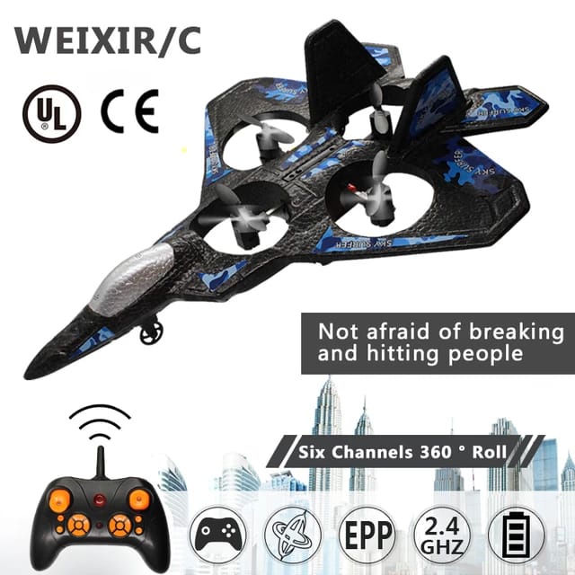 Promo RC Pesawat Mainan Anak LC222 Foam VTOL Glider RC Plane 2.4ghz 6ch