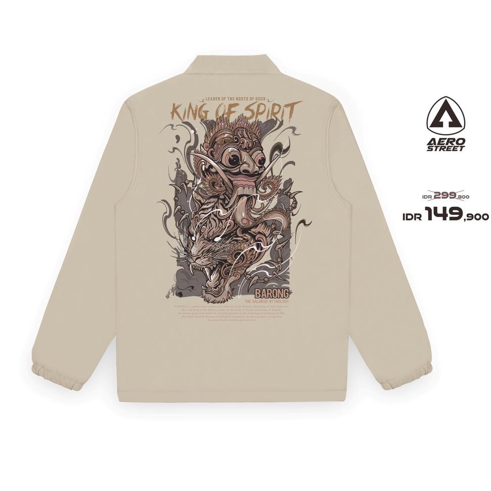 [KODE F1705] Aerostreet Coach Jacket Barong Krem Jaket DBDAA