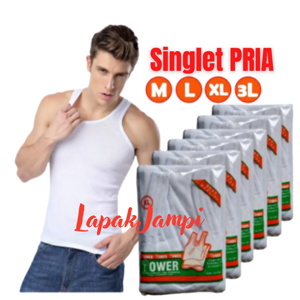 Kaos Dalam Pria Daleman Singlet Anak Laki Laki Remaja Cowok Singlet Pria Kaos Dalam POWER XL XXL