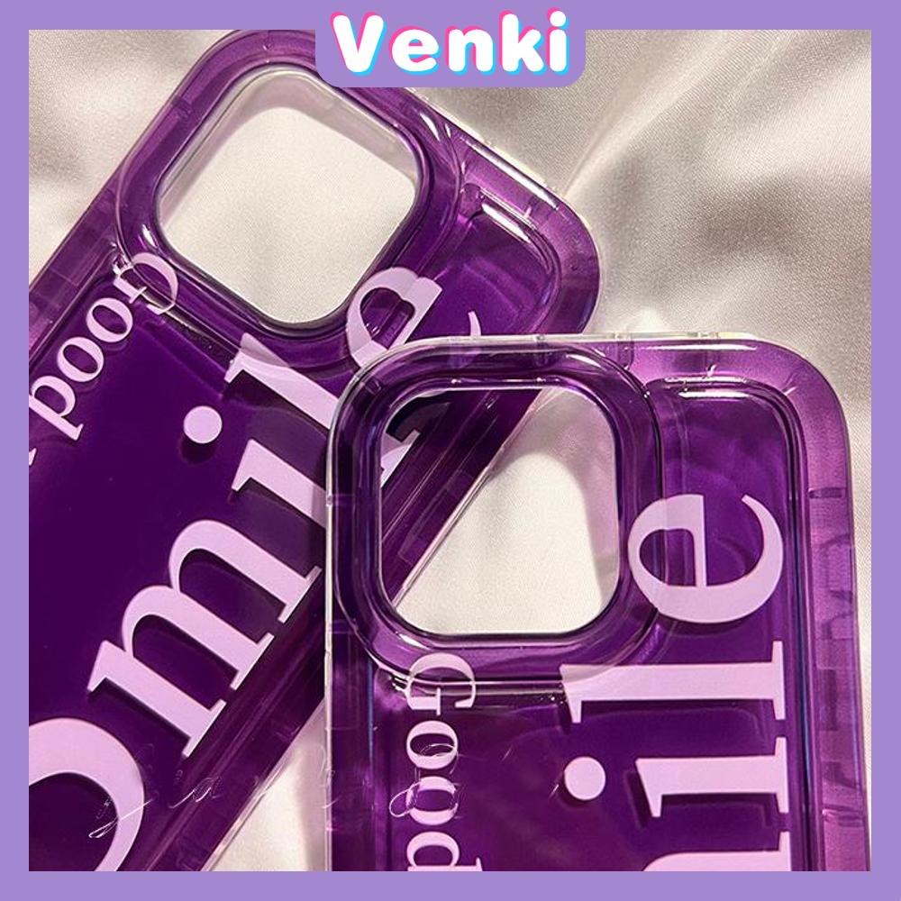 Case For iPhone 14 Pro Max TPU Soft Jelly Airbag Case Purple Smile Case Camera Protection Shockproof For iPhone 14 13 12 11 Plus Pro Max 7 Plus X XR