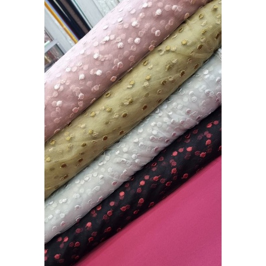 Tille Polkadot Dottie Embroidery tulle dot 3D